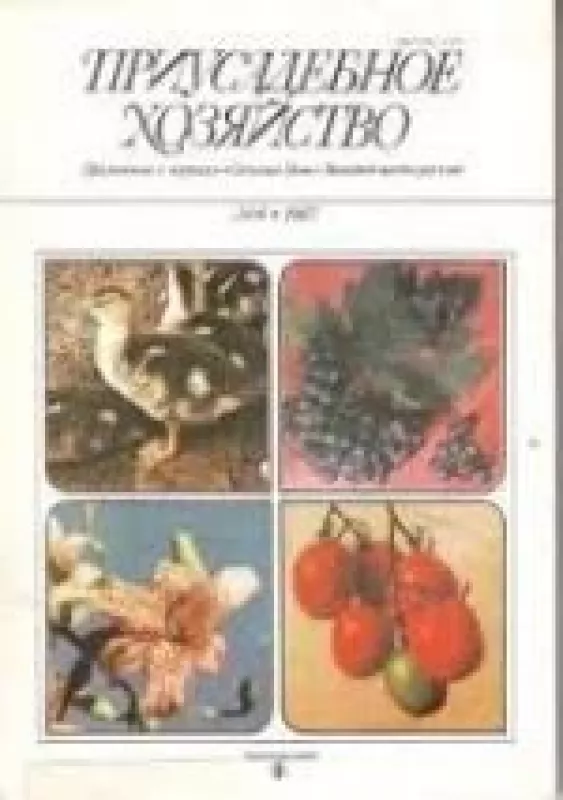 Приусадебное хозяйство, 1987 m., Nr. 4 - Приусадебное хозяйство , knyga