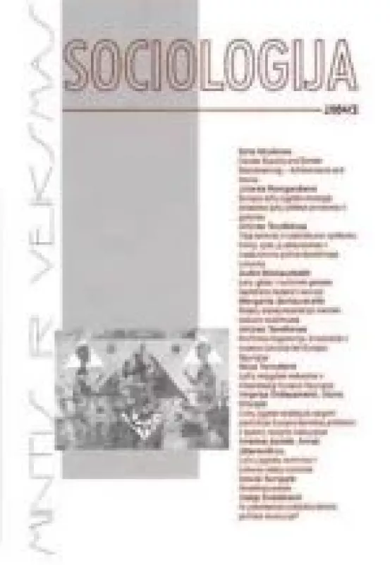 Sociologija, 2000 m., Nr. 3 - Autorių Kolektyvas, knyga