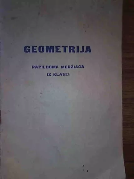 Geometrija - Autorių Kolektyvas, knyga