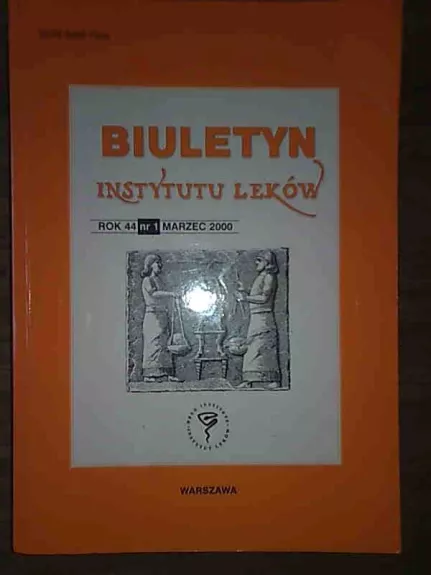 Biuletyn instytutu lekow - Autorių Kolektyvas, knyga
