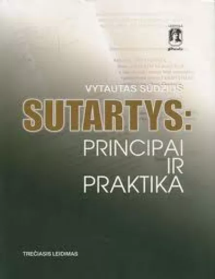 Sutartys: principai ir praktika - Vytautas Sūdžius, knyga