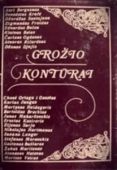 Grožio kontūrai - B. Kuzmickas, knyga