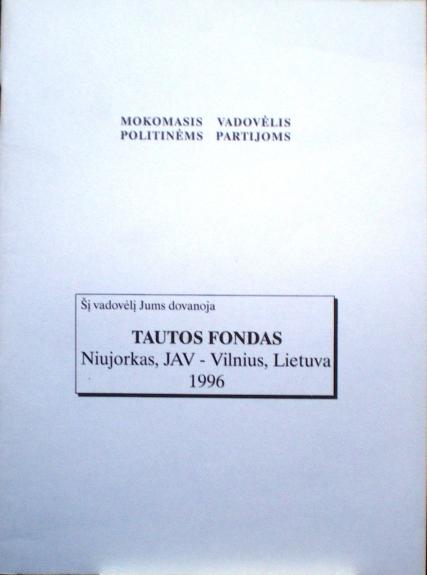 Mokomasis vadovėlis politinėms partijoms