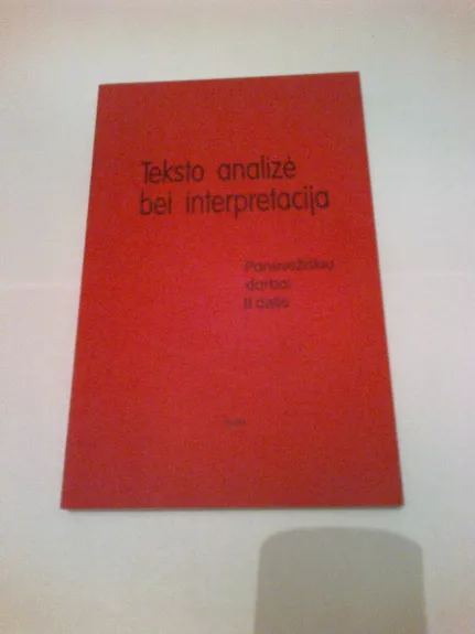 Teksto analizė bei interpretacija - Ona Žiukienė, knyga