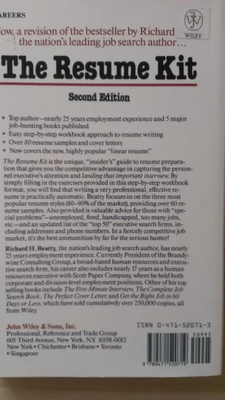 The Resume Kit - Richard Beatty, knyga 1