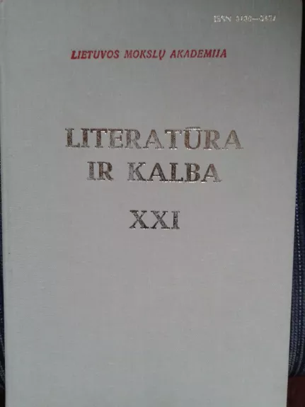 Literatūra ir kalba (XXI tomas): Maironis