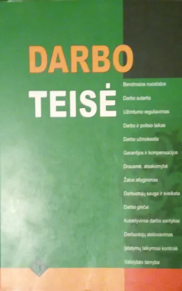 Darbo teisė - Eglė Mirončikienė, knyga