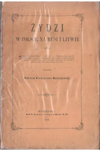 Zydzi W Polsce, Na Rusi I Litwie - Autorių Kolektyvas, knyga