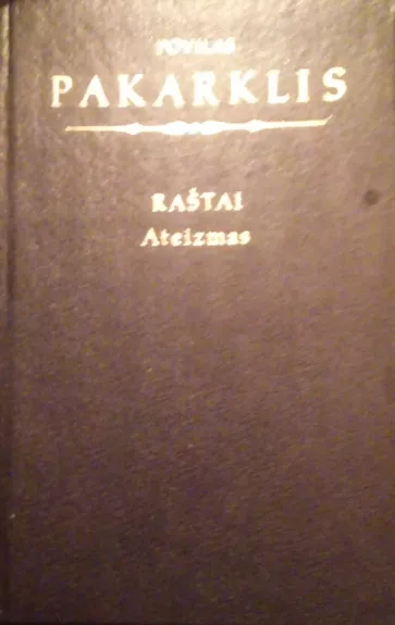 Raštai - P. Pakarklis, knyga