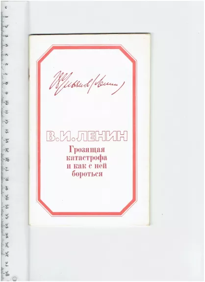 Грозящая катастрофа и как с ней бороться