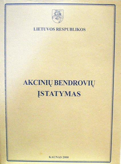 Akcinių bendrovių įstatymas