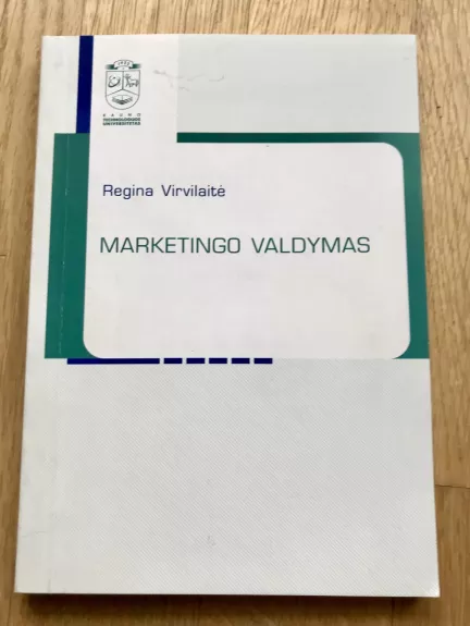 Marketingo valdymas - Regina Virvilaitė, knyga