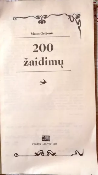 200 žaidimų