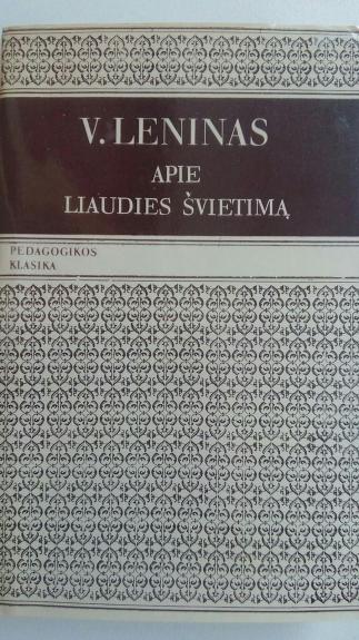 Apie liaudies švietimą