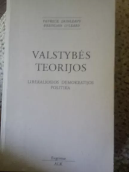 Valstybės teorijos - Patrick, Brendan Dunleavy, O'Leary, knyga