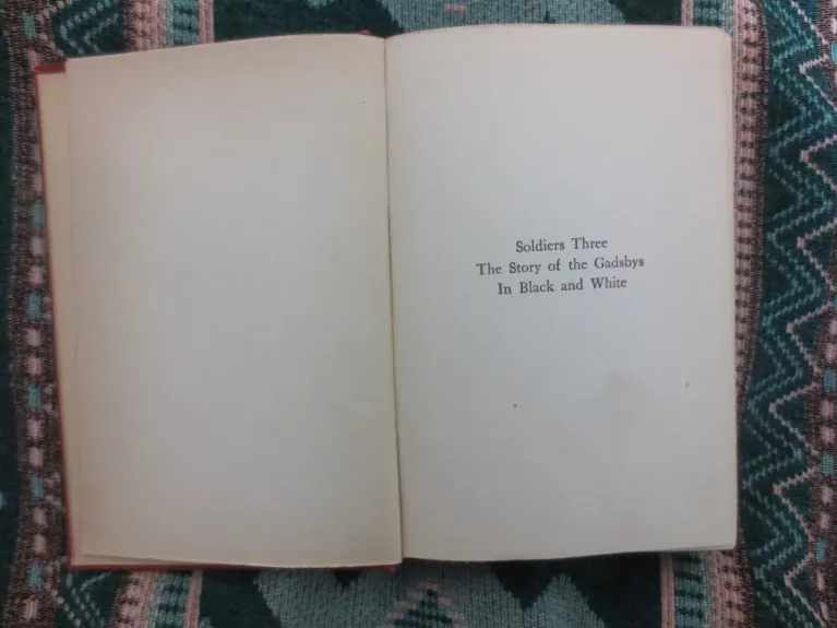 Soldiers Three - Rudyard Kipling, knyga 1