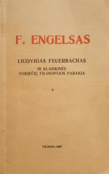 Liudvikas Feuerbachas - Frydrichas Engelsas, knyga