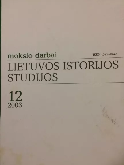 Lietuvos istorijos studijos (12 tomas) - Autorių Kolektyvas, knyga