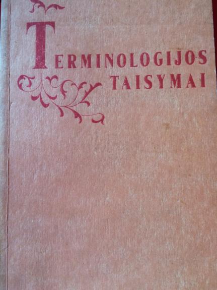 Terminologijos taisymai
