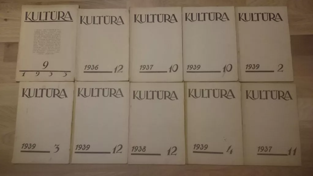 Kultura.Mėnesinis mokslo, visuomenės ir literatūros žurnalas. 1-5 nr. 1939