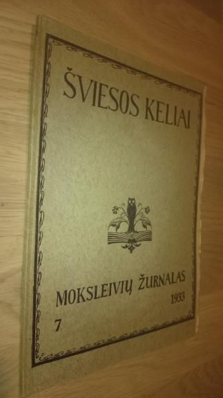 Šviesos keliai, 1932 m., Nr. 1