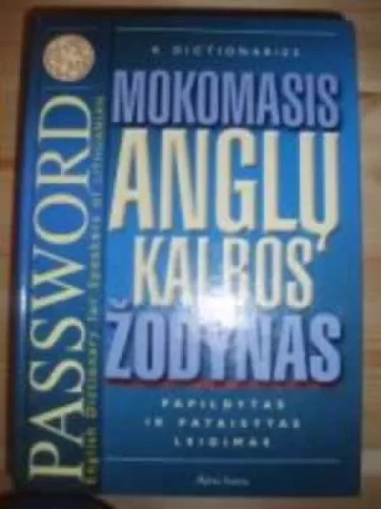 Mokomasis Anglų Kalbos Žodynas