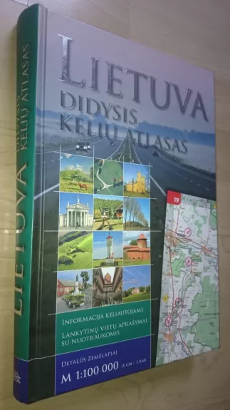 Lietuva: didysis kelių atlasas - Vykintas Vaitkevičius, knyga