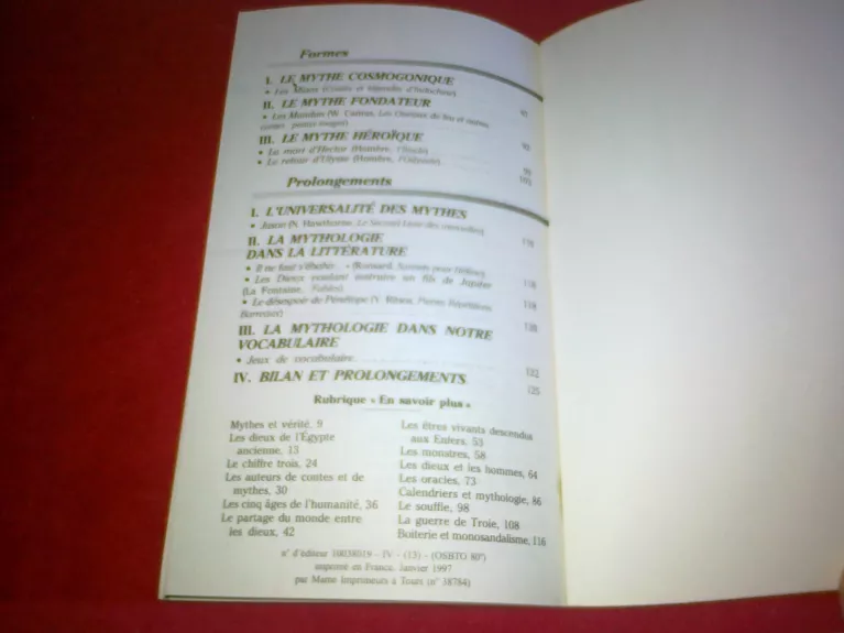 Les mythes. 20 recits - Antonia Gasquez, Edith Heintzmann, knyga 1