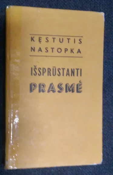 Išsprūstanti prasmė - Kęstutis Nastopka, knyga