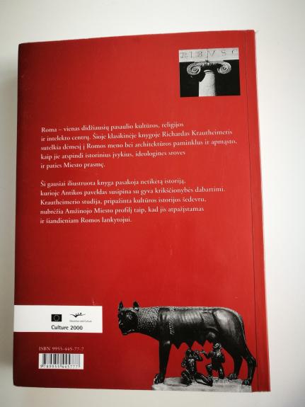 Roma: miesto profilis, 312 - 1308 - Richard Krautheimer, knyga 1