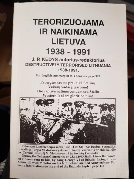 Terorizuojama ir naikinama lietuva 1938-1991 - J.P. Kedys, knyga