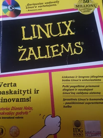 Linux žaliems - Jon Hall, knyga