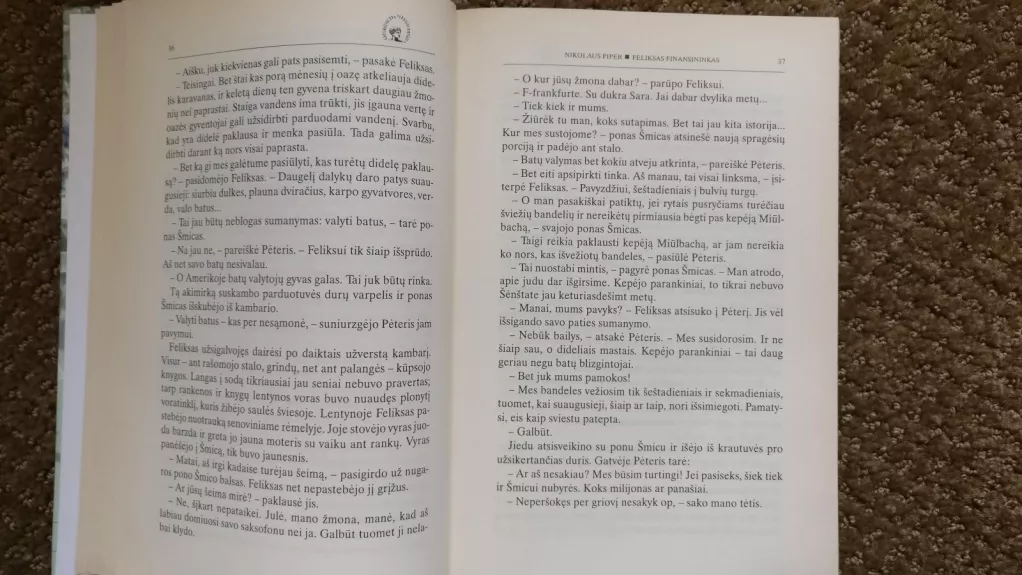 Feliksas finansininkas - Nikolaus Piper, knyga 1