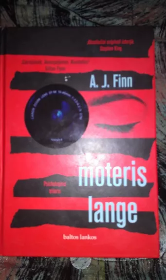 MOTERIS LANGE: anot Stepheno Kingo, ši knyga – absoliučiai originali istorija! - A. J. Finn, knyga 1