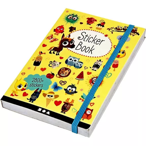 Lipdukų knygutė "Sticker book" (2800vnt.), 3+ - Autorių Kolektyvas, knyga 1