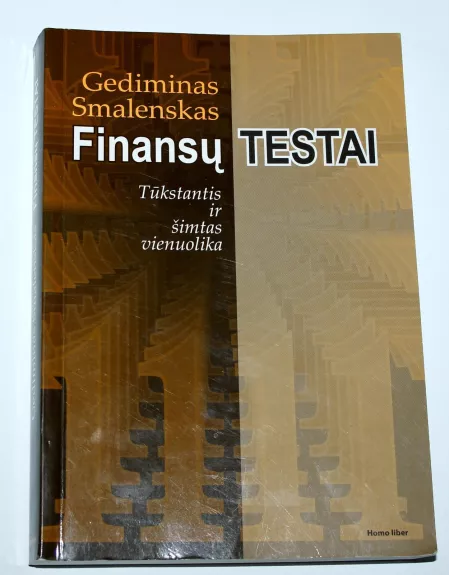 Finansų testai - Gediminas Smalenskas, knyga
