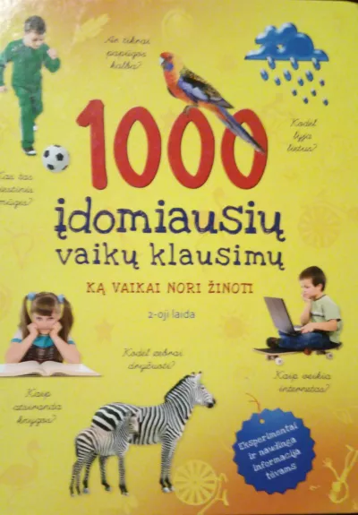 "1000 įdomiausių vaikų klausimų" - Sabine Fritz, knyga