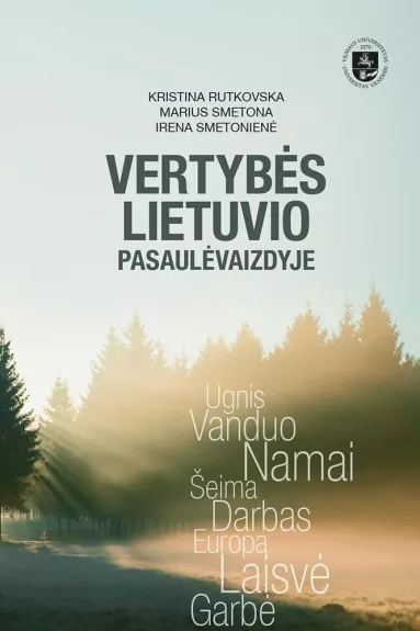 Vertybės lietuvio pasaulėvaizdyje - Kristina Rutkovska, knyga