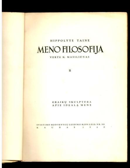 Meno filosofija (2 dalys)