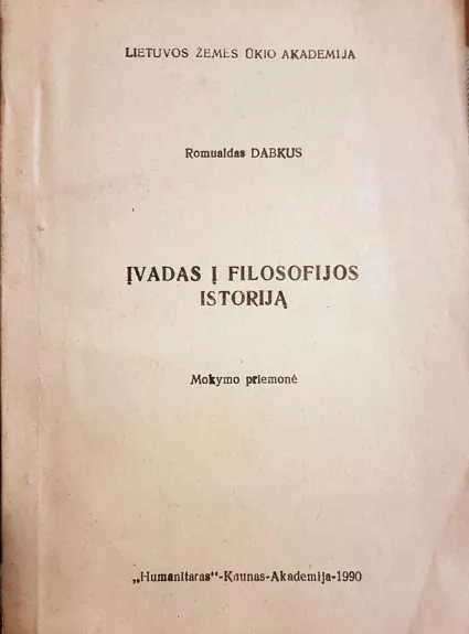 Įvadas į filosofijos istoriją