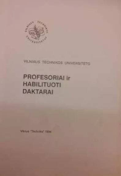 Profesoriai ir habilituoti daktarai