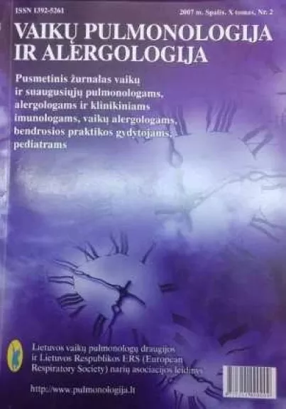 vaiku pulmonologija ir alergologija