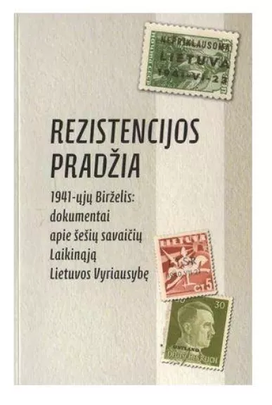 Rezistencijos pradžia - Vytautas Landsbergis, knyga