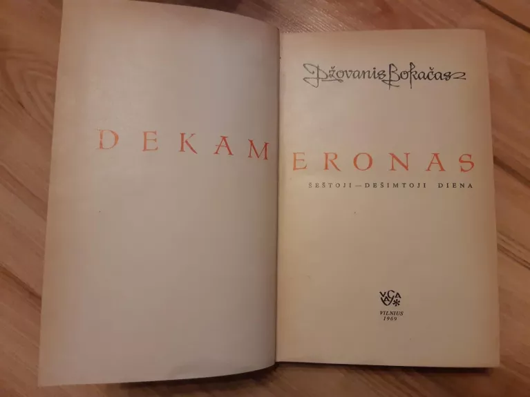 Dekameronas (6-10 diena) - Džovanis Bokačas, knyga 1