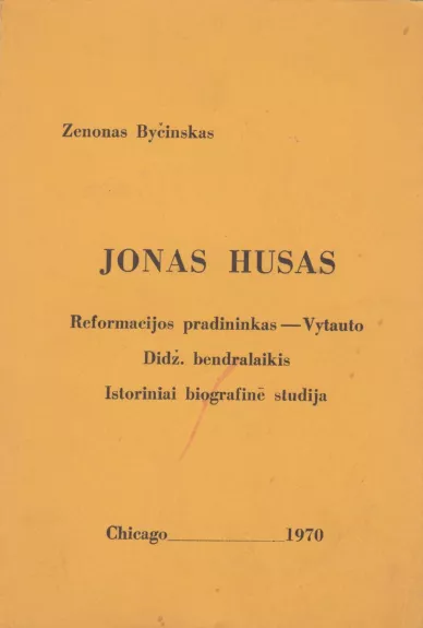 Jonas Husas - Zenonas Byčinskis, knyga
