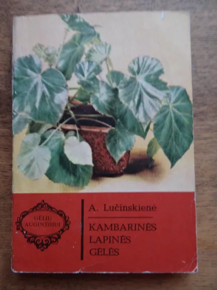 Kambarinės lapinės gėlės - A. Lučinskienė, knyga