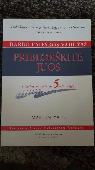 Priblokškite juos - Martin Yate, knyga