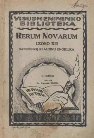 Rerum novarum. Leono XIII enciklika - Leonas XIII, knyga
