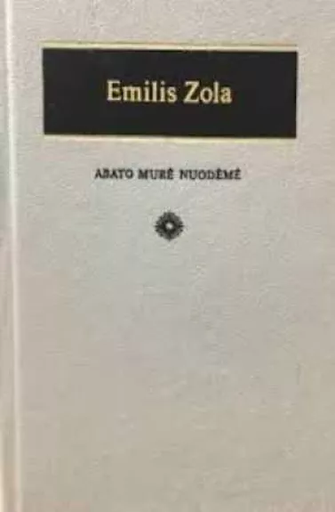 Abato Murė nuodėmė - Emilis Zola, knyga