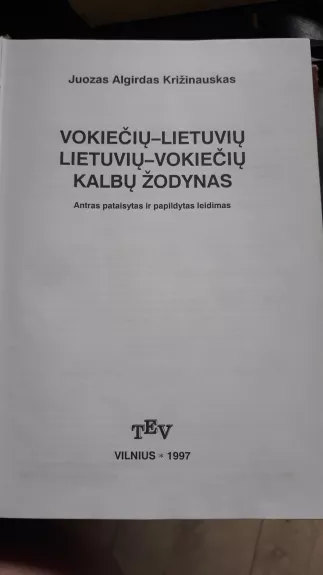 vokiečių-lietuvių lietuvių- vokiečių kalbų žodynas 2003 - Autorių Kolektyvas, knyga 1